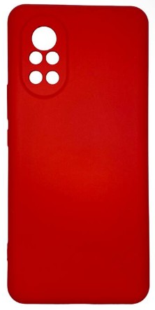 Накладка для Huawei Nova 8 Silicone cover без логотипа красная