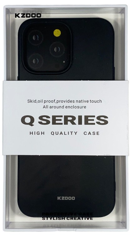 Накладка для i-Phone 14 Pro Max K-Doo Q Series силиконовая черная