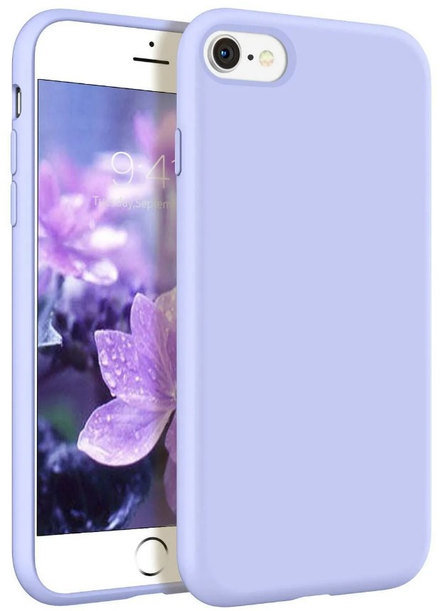 Чехол-накладка  i-Phone 7/8 Silicone icase  №41 небесно-фиолетовая