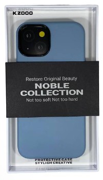 Накладка для i-Phone 14 K-Doo Noble кожаная голубая