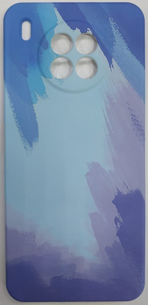 Накладка для Huawei Honor 50 Lite силикон перламутр разноцветная