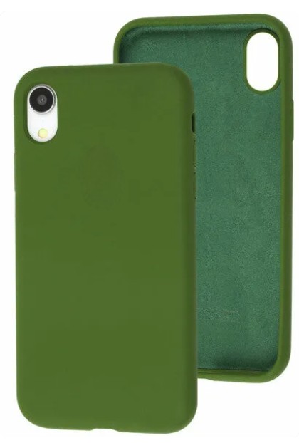 Чехол-накладка  i-Phone XR Silicone icase  №48 болотная