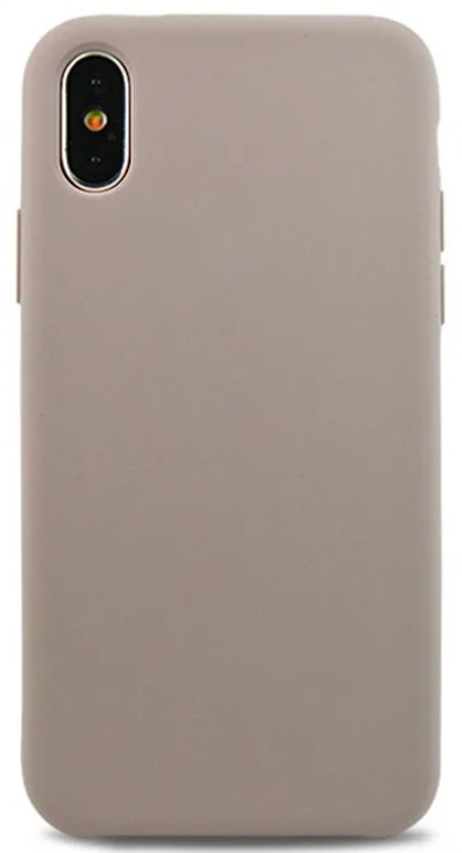 Чехол-накладка  i-Phone X/XS Silicone icase  №23 бледно-серая