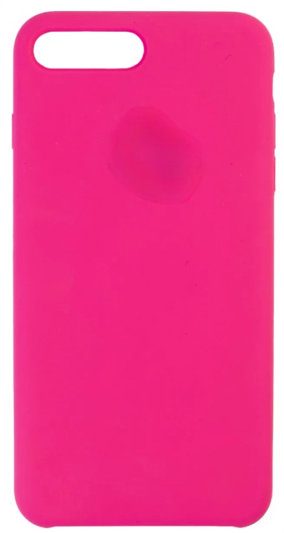 Чехол-накладка  i-Phone 7 Plus/8 Plus Silicone icase  №47 кислотно-розовая