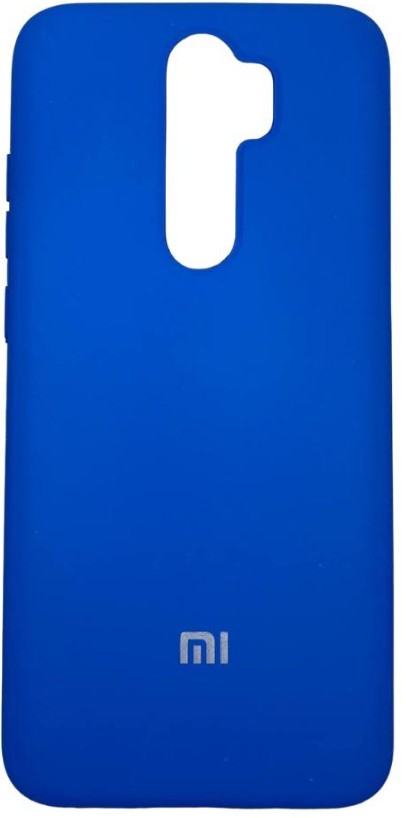Накладка для Xiaomi Redmi Note 8 pro Silicone cover без логотипа голубая