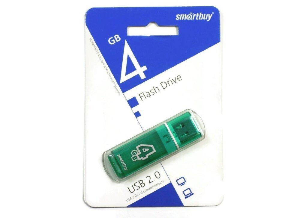 USB флеш накопитель Smartbuy 4GB Glossy Green (SB4GBGS-G)