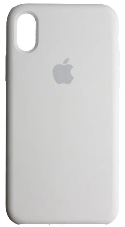Чехол-накладка  i-Phone X/XS Silicone icase  №26 серебристо-голубая