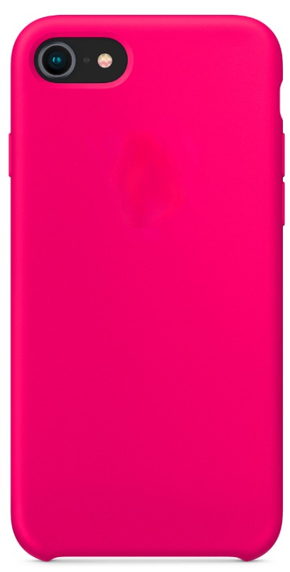 Чехол-накладка  i-Phone 7/8 Silicone icase  №47 кислотно-розовая
