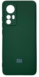 Накладка для Xiaomi 12 Silicone cover без логотипа зеленая
