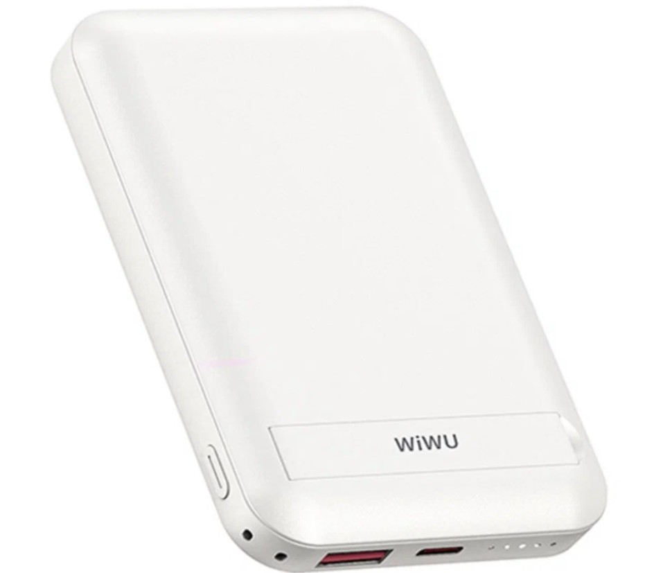Внешний аккумулятор MagSafe Wiwu Snap Cube для i-Phone 12/13/14 10000mAh 22.5W белый