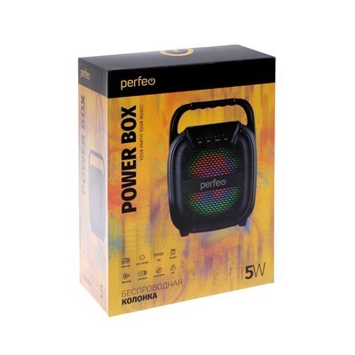 Bluetooth колонка Perfeo "Power Box 5" черная