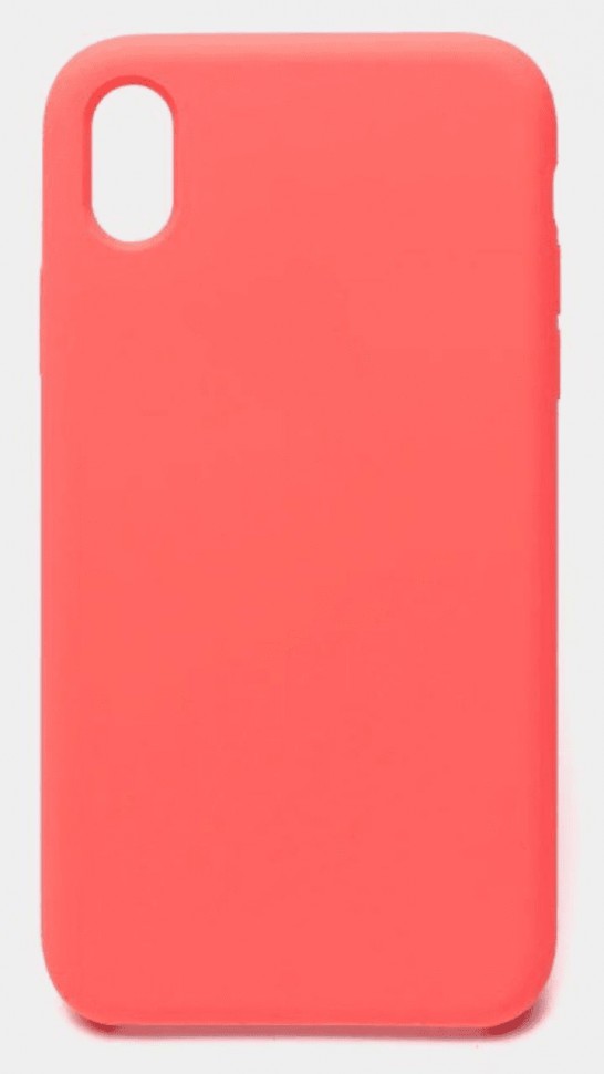 Чехол-накладка  i-Phone X/XS Silicone icase  №29 алая