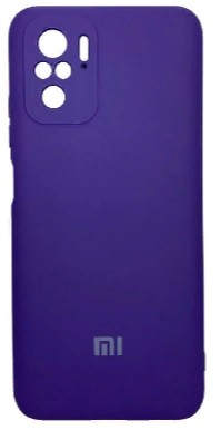 Накладка для Xiaomi Redmi Note 10S Silicone cover без логотипа фиолетовая