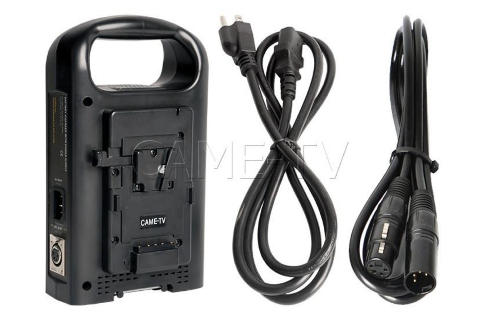 CAME-TV BZ-2C Dual V-Mount Battery Charger and Power Supply High DC Out