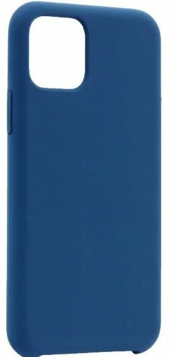 Чехол-накладка  i-Phone 11 Silicone icase  №35 космо-голубая