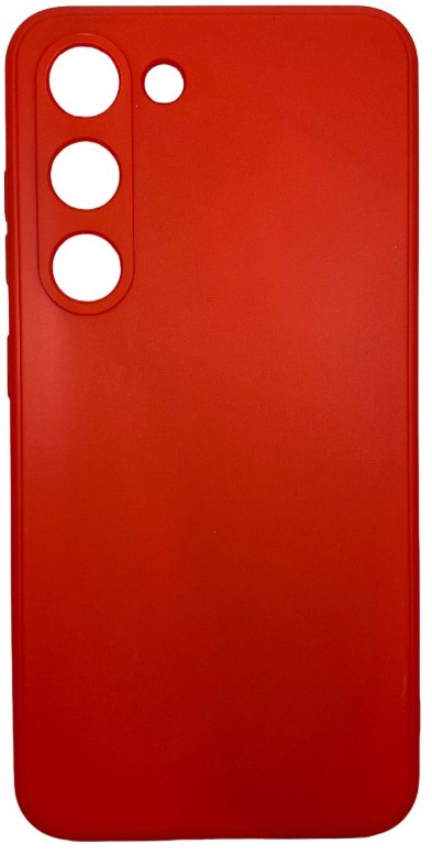 Накладка для Samsung Galaxy S23 силикон матовый красный
