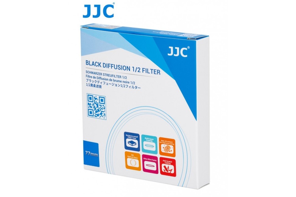JJC F-BD52-2 Про.ультратонкий диффузионный светофильтр 52 мм (Black Diffusion 1/2)