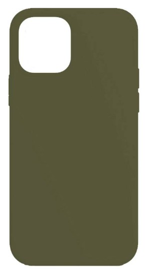 Чехол-накладка  i-Phone 13 Silicone icase  №34 тёмно-оливковая