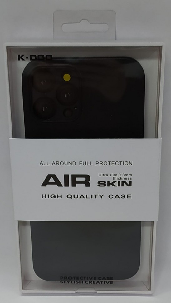 Накладка для i-Phone 12 Pro Max 6.7" K-Doo Air Skin пластик черная