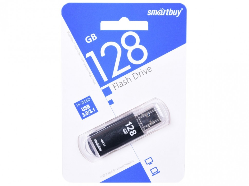 USB флэш накопитель Smartbuy 128GB V-Cut (SB128GBVC-K3) черный