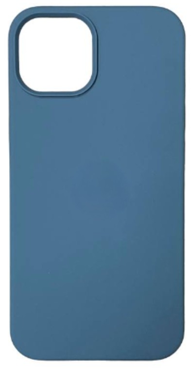 Чехол-накладка  i-Phone 13 Silicone icase  №35 космо-голубая
