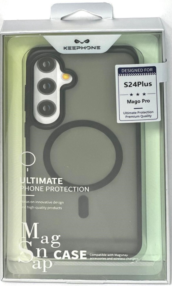 Накладка для Samsung Galaxy S24 Plus Keephone Mago Pro Magsafe матовый черный