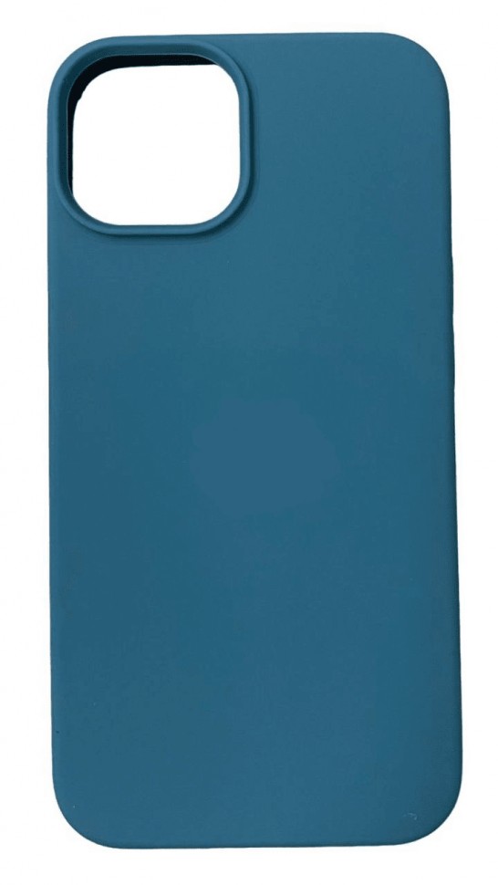 Чехол-накладка  i-Phone 13 Silicone icase  №38 тёмно-голубая