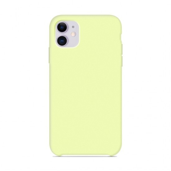 Чехол-накладка  i-Phone 11 Silicone icase  №51 бледно-желтая