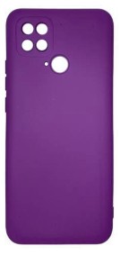 Накладка для Xiaomi Pocophone C40 Silicone cover без логотипа фиолетовая