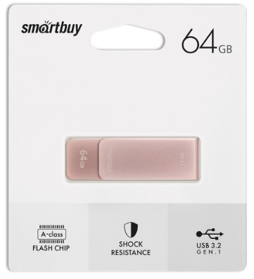 3.0/3.2 USB флеш накопитель Smartbuy Gen.1 64GB M1 Metal Apricot (SB064GM1A)