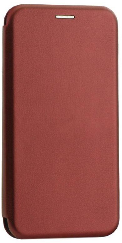 Чехол-книжка Fashion Case для i-Phone 11 кожаная боковая бордовая