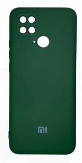 Накладка для Xiaomi Pocophone C40 Silicone cover без логотипа зеленая