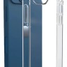 Чехол-накладка силикон i-Phone 13 Mini силикон прозрачный противоударный с закрытой камерой тех.пак