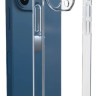 Чехол-накладка силикон i-Phone 13 Pro прозрачный противоударный с закрытой камерой тех.пак