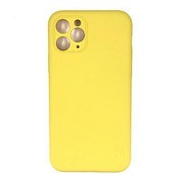 Накладка для i-Phone 13 Pro Max Silicone icase под оригинал, камера закрыта №32 лимонная