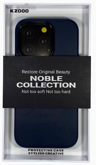 Накладка для i-Phone 14 Pro K-Doo Noble кожаная синий