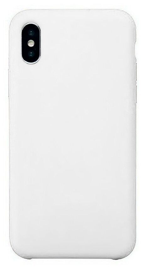 Накладка для i-Phone X/XS Silicone icase без логотипа, №09 белая