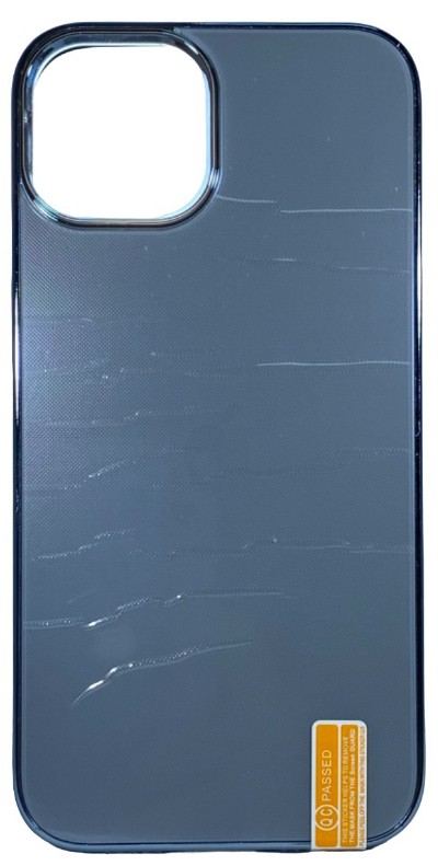 Чехол-накладка для i-Phone 13 пластик голубой