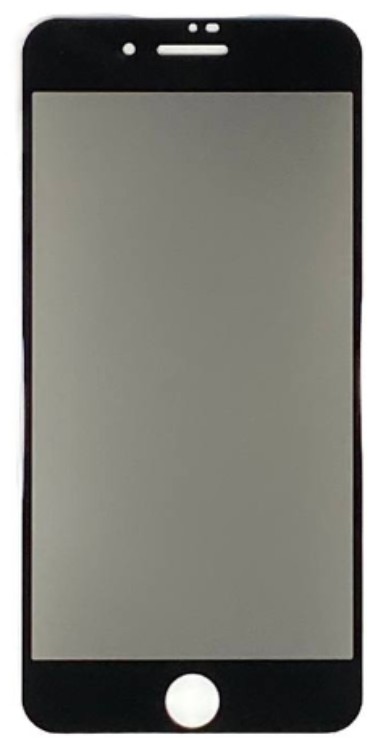 Защитное стекло для i-Phone 7 Plus/8 Plus Анти-Шпион чёрное
