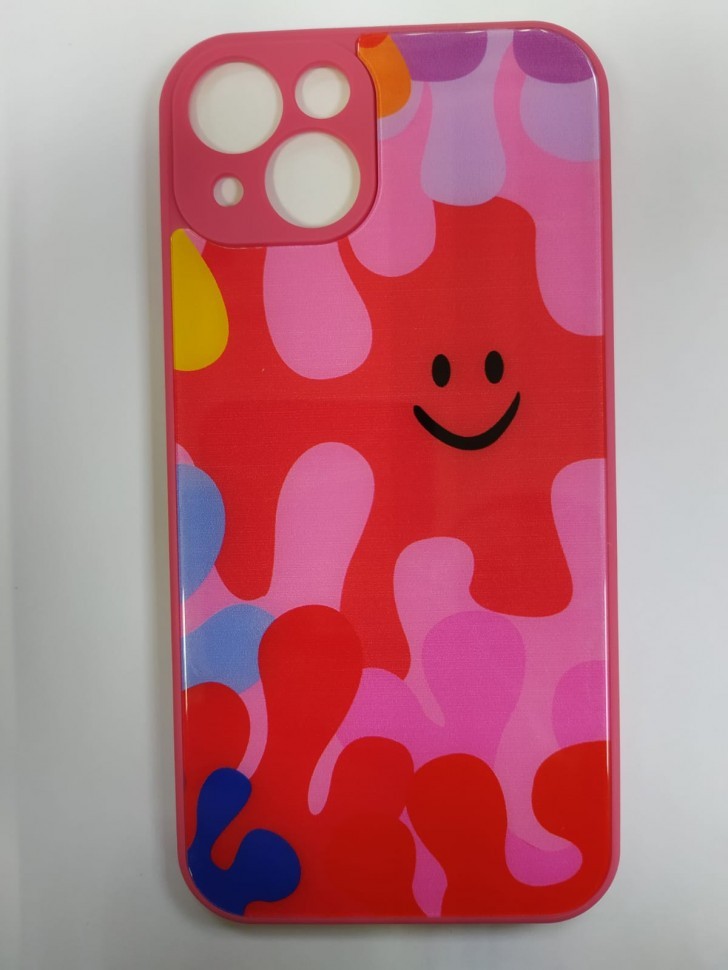 Накладка для i-Phone 13 6.1" пластик разные рисунки