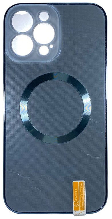 Чехол-накладка для i-Phone 13 Pro Magsafe пластик голубой