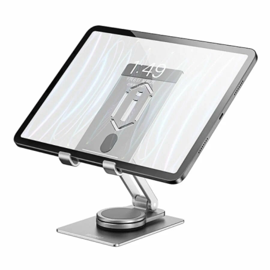 Держатель-подставка для планшета Wiwu Desctop Rotation Stand ZM-107 серебристый