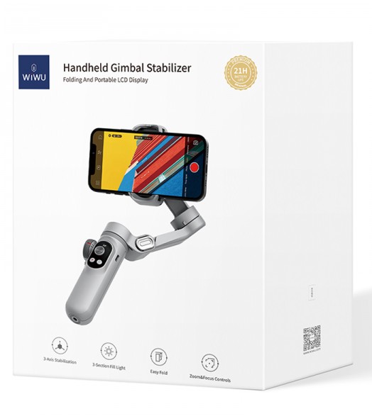 Монопод-стабилизатор для смартфона WiWU Handheld Gimbal Stabilizer Wi-SE007 серый