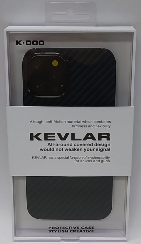 Накладка для i-Phone 12 Pro K-Doo Kevlar пластик синяя