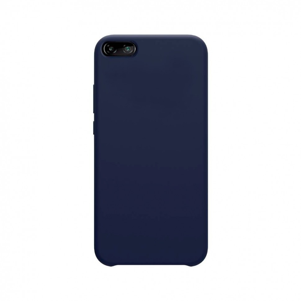 Накладка для Huawei Y5 Prime 2018 / CW 7 Silicone cover темно-синяя