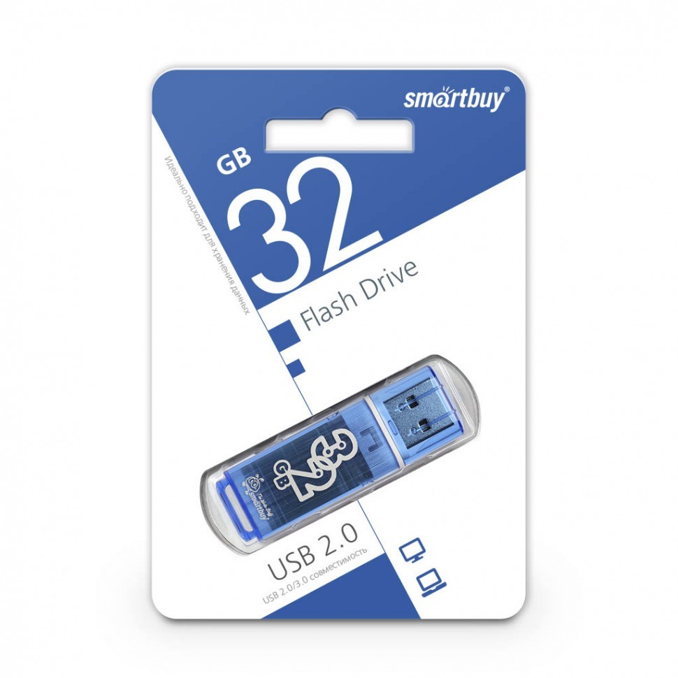 USB флеш накопитель Smartbuy 32GB Glossy Blue (SB32GBGS-B)