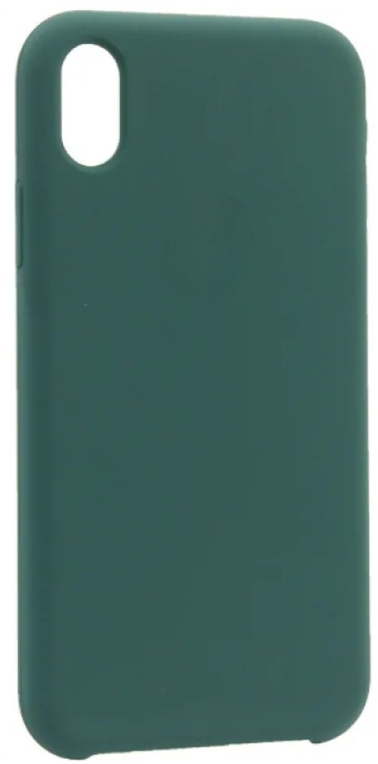 Чехол-накладка  i-Phone X/XS Silicone icase  №49 тёмно-зеленая