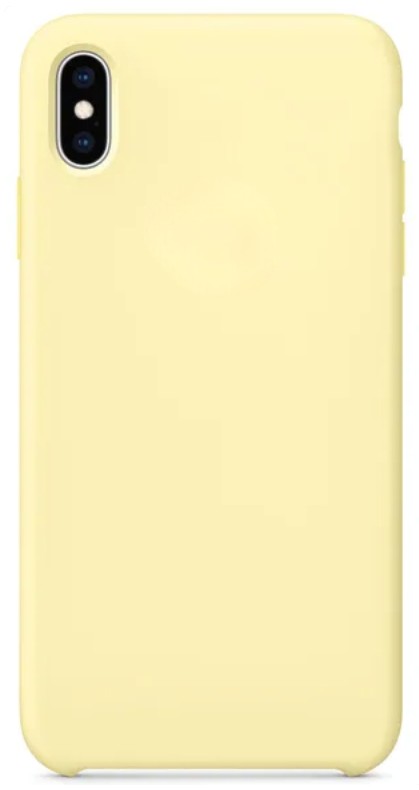 Чехол-накладка  i-Phone X/XS Silicone icase  №51 бледно-желтая