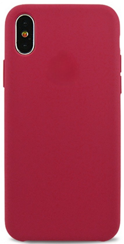 Чехол-накладка  i-Phone X/XS Silicone icase  №52 бордовая