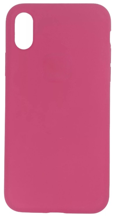 Чехол-накладка  i-Phone X/XS Silicone icase  №54 фруктово-розовая